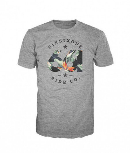 TROPICS TEE HEATHER GRAY